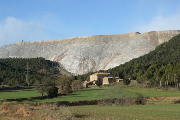 'El Cogulló' salt tip at Sallent, Catalonia, North-East Spain
